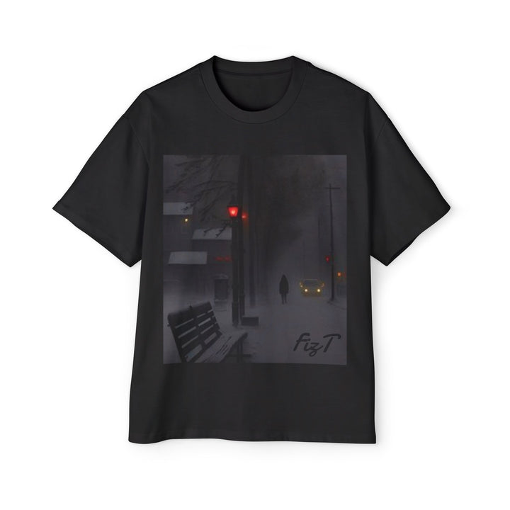 Oversized Tee - Winter Night Design