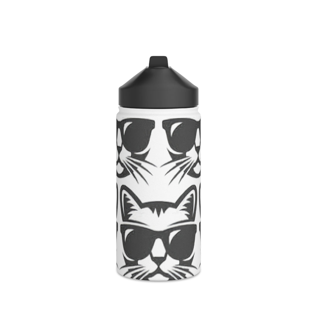 Cool Cat Stainless Steel Water Bottle Standard Lid