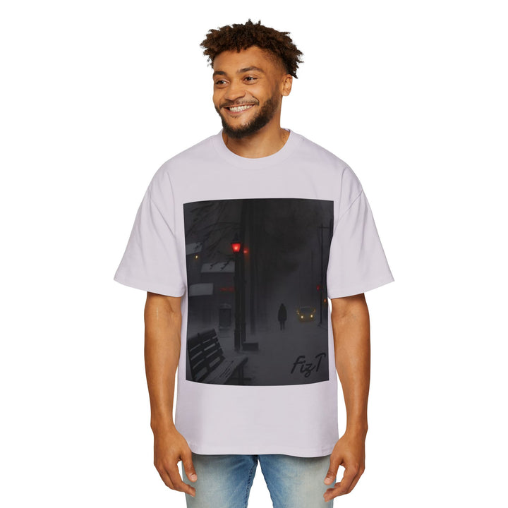 Oversized Tee - Winter Night Design