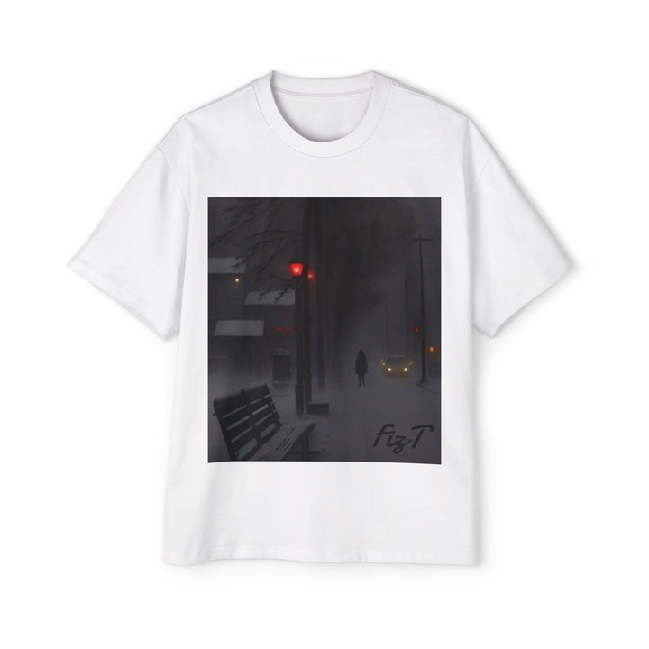 Oversized Tee - Winter Night Design