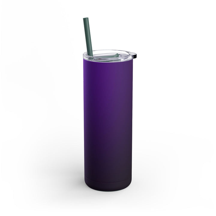 Crimson purple Skinny Matte Tumbler, 20oz