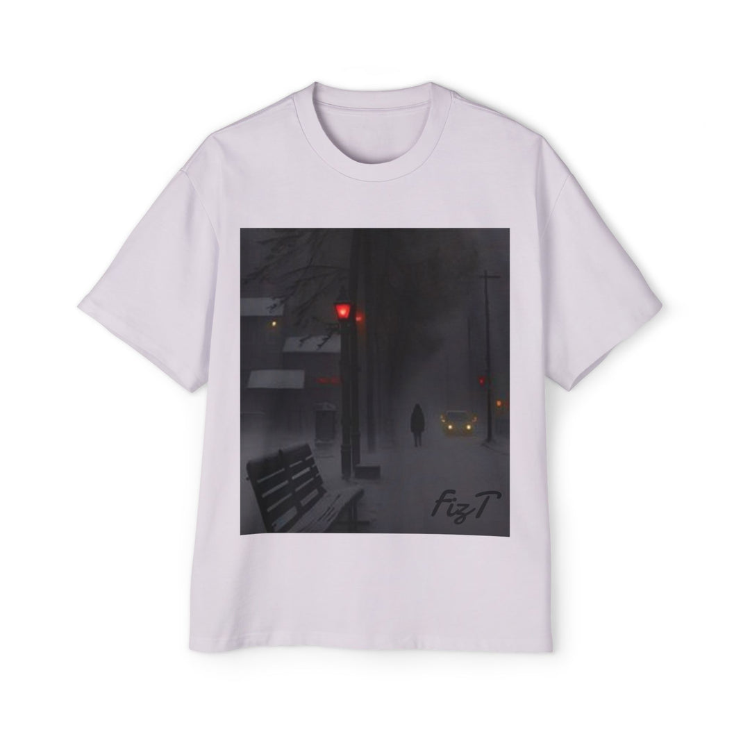 Oversized Tee - Winter Night Design
