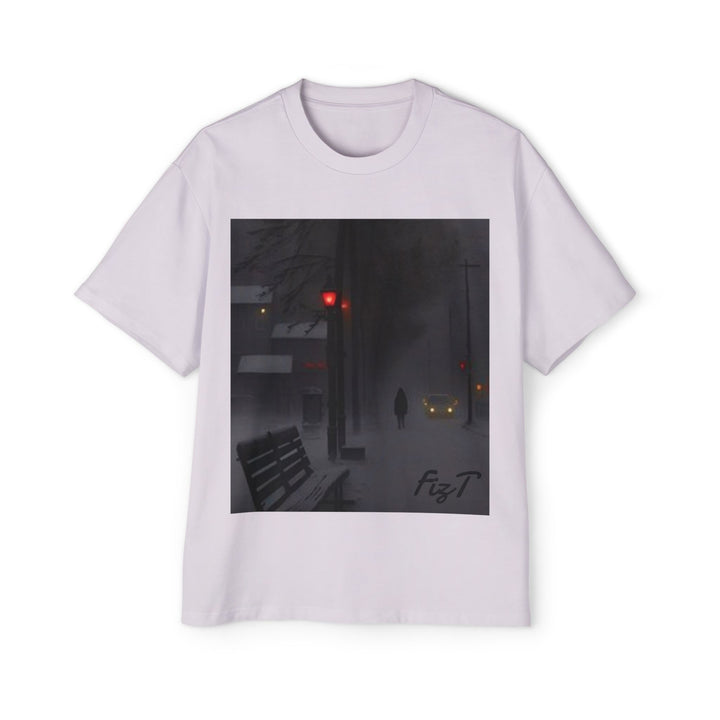 Oversized Tee - Winter Night Design