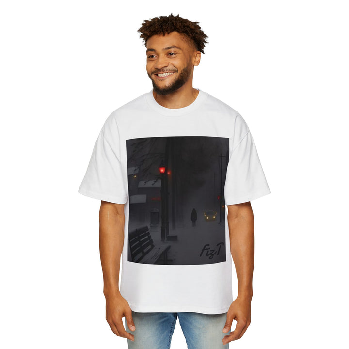 Oversized Tee - Winter Night Design