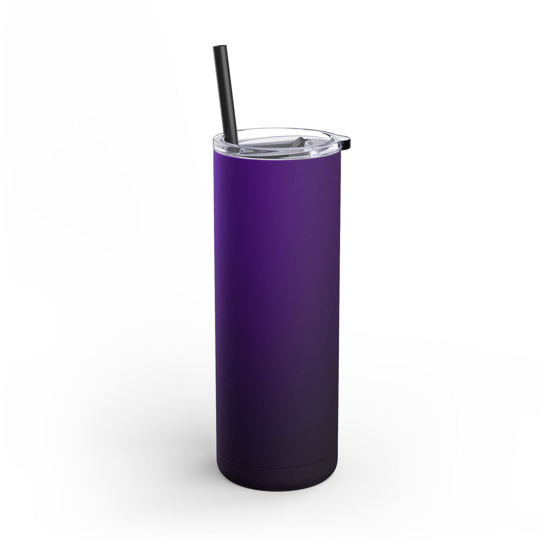 Crimson purple Skinny Matte Tumbler, 20oz