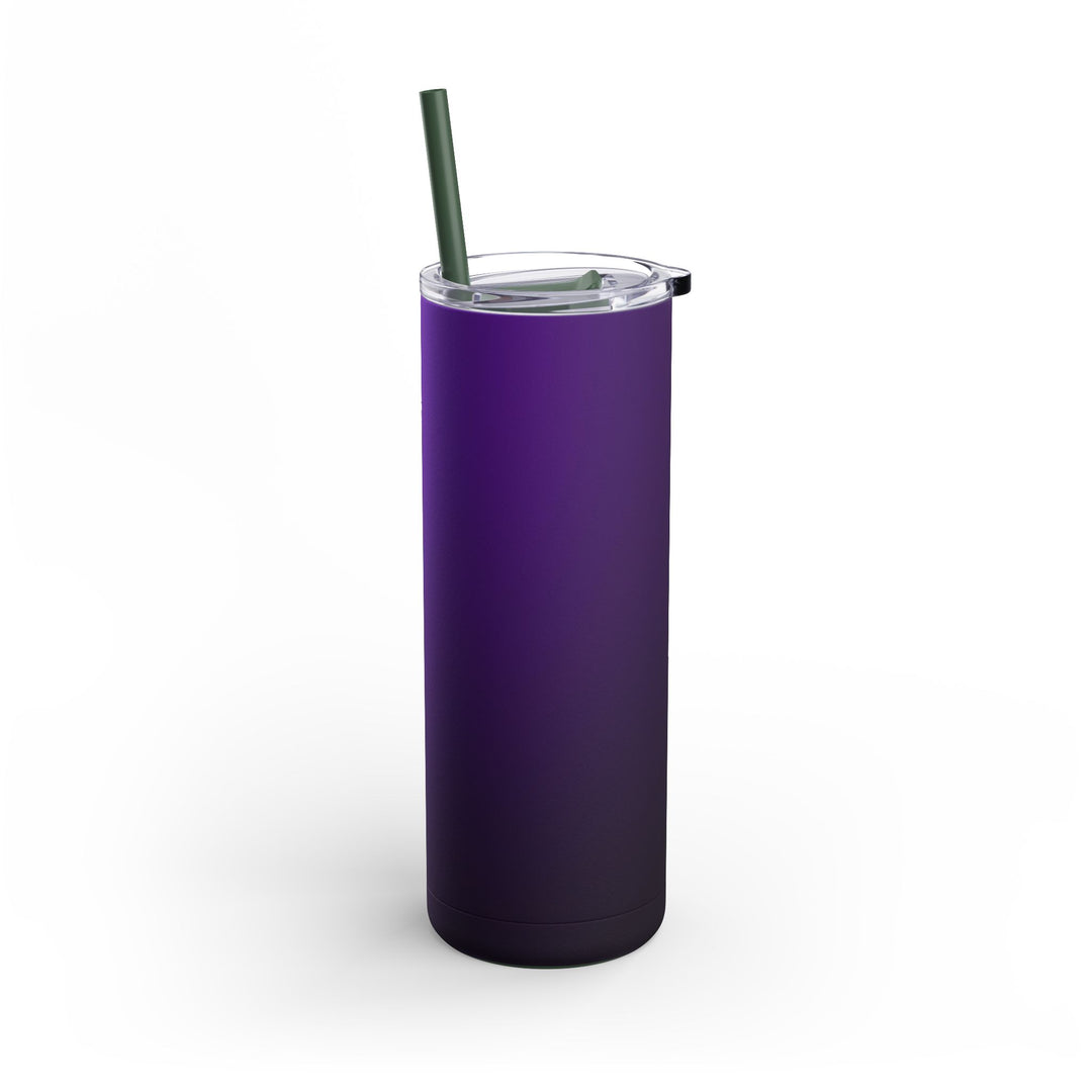 Crimson purple Skinny Matte Tumbler, 20oz