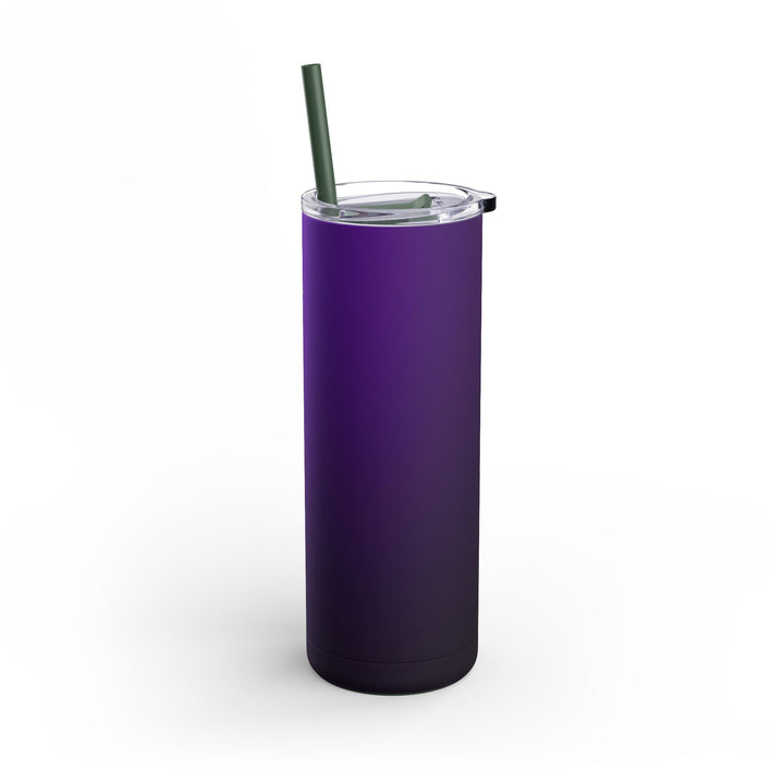 Crimson purple Skinny Matte Tumbler, 20oz