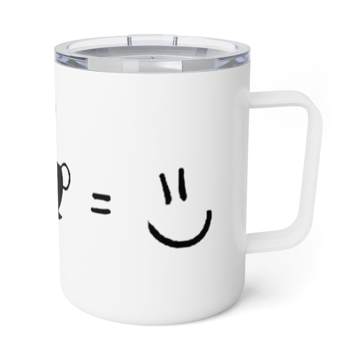 Happy Coffee  Insulated Coffee Mug, 10oz