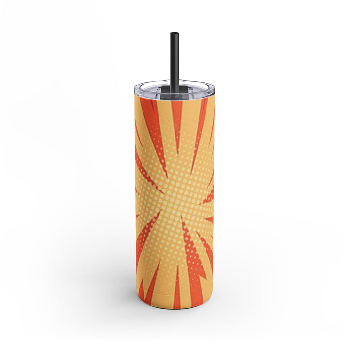 Comic Book Boom Matte Skinny Tumbler, 20oz
