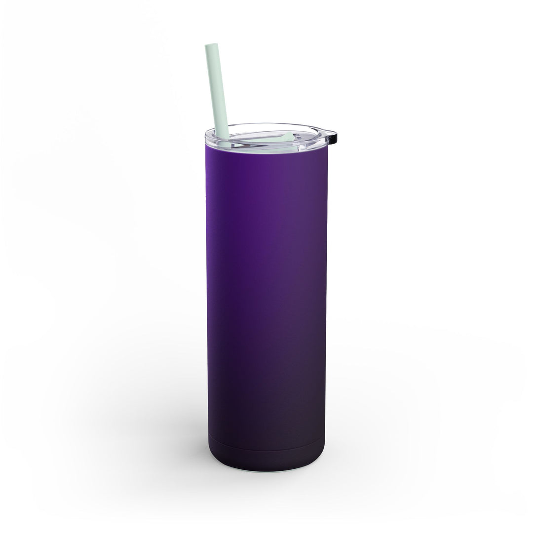 Crimson purple Skinny Matte Tumbler, 20oz