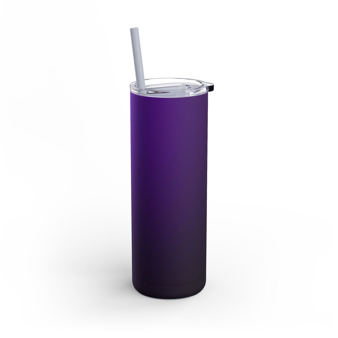 Crimson purple Skinny Matte Tumbler, 20oz