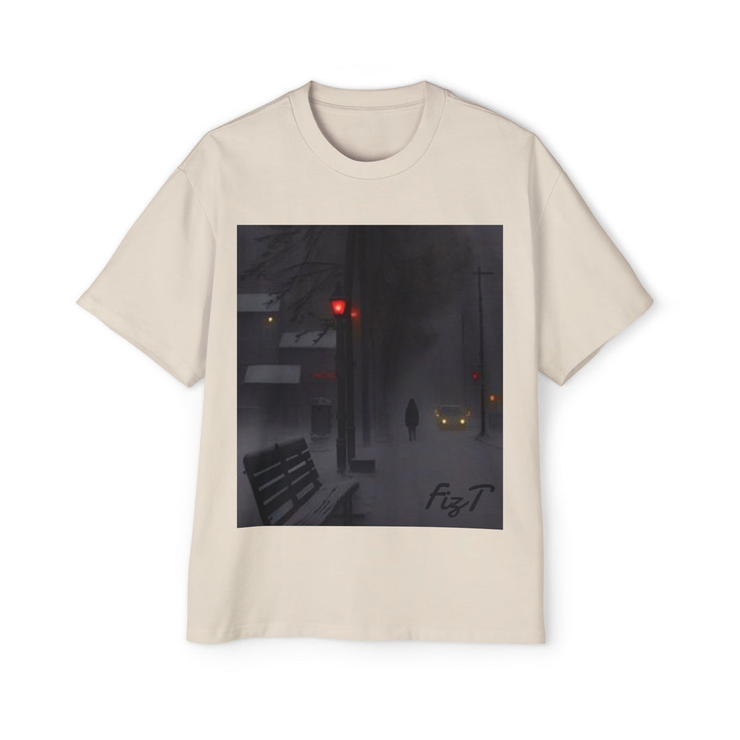 Oversized Tee - Winter Night Design