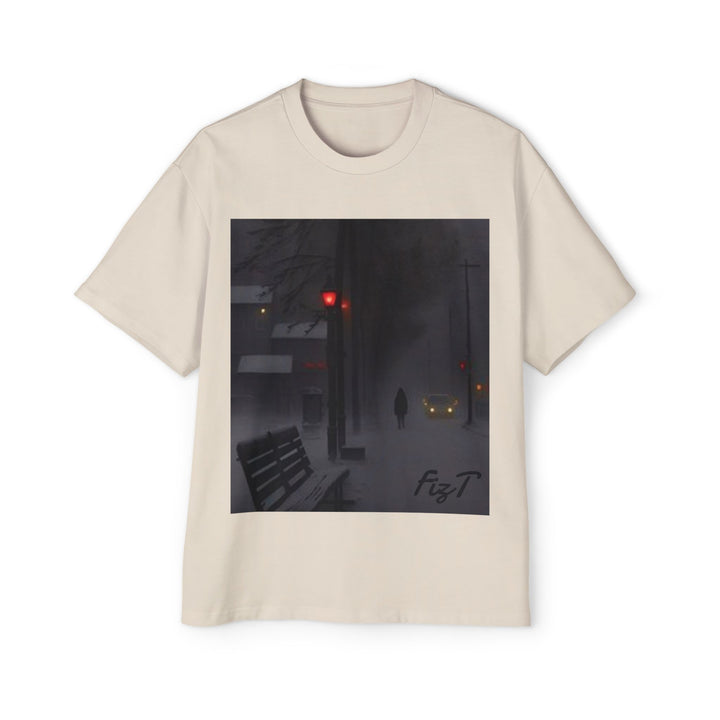 Oversized Tee - Winter Night Design
