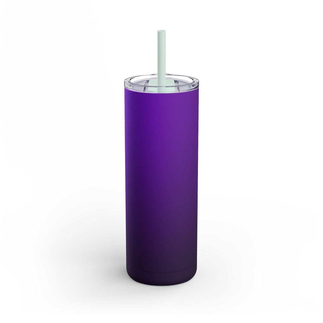 Crimson purple Skinny Matte Tumbler, 20oz