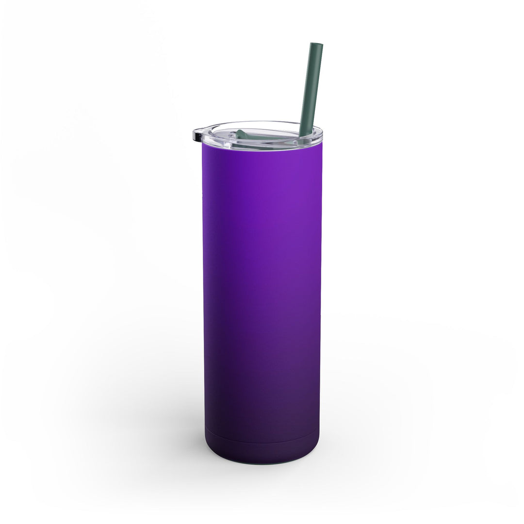 Crimson purple Skinny Matte Tumbler, 20oz