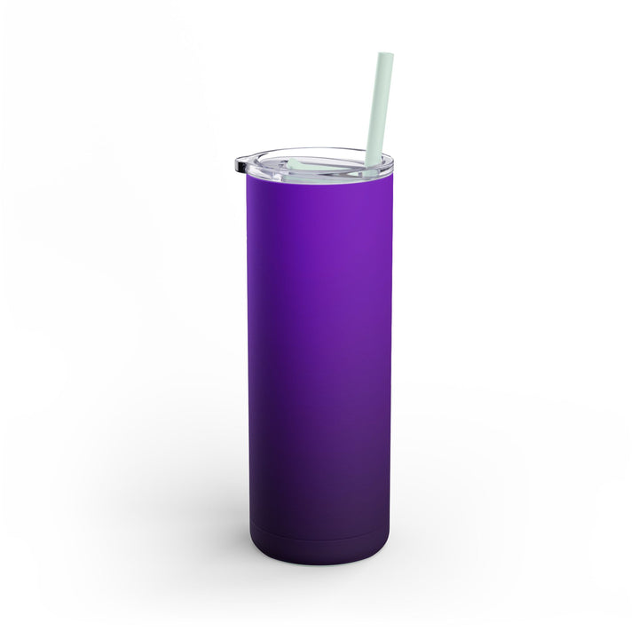 Crimson purple Skinny Matte Tumbler, 20oz